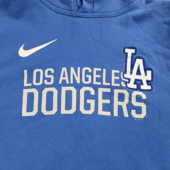 Nike Los Angeles Dodgers Adults Medium Blue Pullover Hoodie Sweater Baseball - Picture 3 of 12